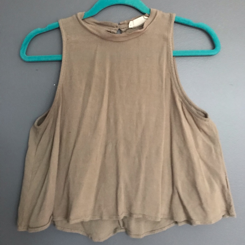 High neck crop top